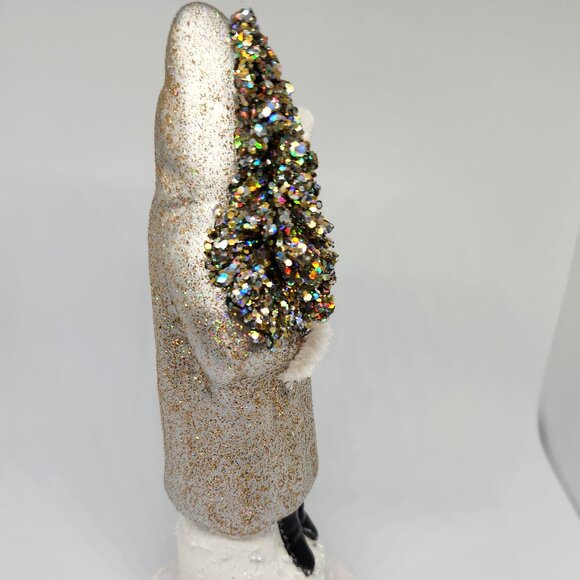 Ino Schaller Father Christmas Santa Paper Mache Original Mold German Vintage Chr - Picture 4 of 5